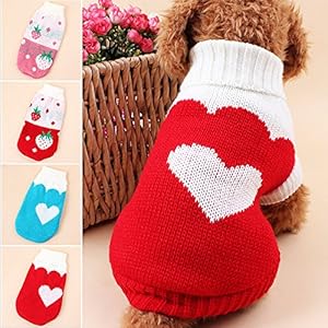 Sannysis Mascotas Perros Ropa de Invierno Accesorios Mascotas Ropa Navidad Gato Perro pequeños Cachorro suéter Punto Ropa Chaleco Chaqueta Vestir Traje de Invierno Chihuahua