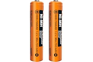 JAPUSOON HHR-70AAAB Batterie Téléphone NI-MH AAA Piles Rechargeables pour Panasonic téléphone sans Fil, Ready-to Use 1,2 V 750 mAh Lot de 2