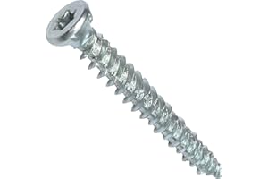 AERZETIX - C48381 - Lot de 100 Vis d'ancrage direct pour béton Ø7.5x62mm tête fraisée conique - à empreint étoile T30 - fixation directe sans cheville