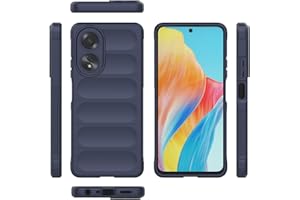 WOKEZ Custodia per Motorola Edge 40 5G, Morbido Silicone TPU Custodia per Motorola Edge 40 5G, Lavabile Cellulare Phone Cover con Cuscino d'Aria Avanzato, Antigraffio e Anti-Impronte-Blu Scuro