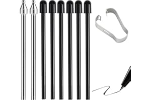 Gosknor 8szt Wymiennych Stalówki Rysika S Pen do Samsung, Metalowy i Plastikowy Końcówki Rysika z Klipsem Kompatybilny z Samsung Galaxy Tab S10+/S10 Ultra/ S9/ S8/ S7/ S6 Lite/ S22/ S23/ S24 Ultra