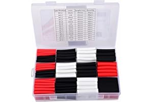 TUOFENG 320 pcs 3:1 Shrink Tubing,Heat Shrink Tubing Adhesive (7 Size 3 Color) Shrink Wrap for Wires Wire Protector Auto and Car Stereo Installs