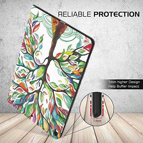 MoKo Hülle für iPad Pro 10.5 Zoll 2017 – Stoßfest Ledertasche Schutzhülle mit Auto Sleep/Wake up Funktion, Standfunktion und PC Bumper für Apple iPad Pro 10.5 Tablet, Banyan Grün - 5