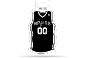 Rico Industries NBA Basketball San Antonio Spurs 4.75" x 5" Shape Cut Helmet Decal