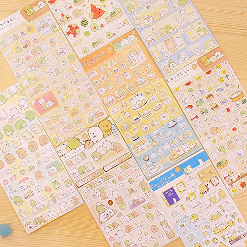 Blue Vessel 5 PCS Kreative Niedlichen Kaninchen Fett Papier Notebook Marker Label Notizblock Haftnotizen - 2