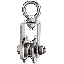 Umlenkrolle Für 6mm Seile - Mit 2 Kugellagern, 50kg Tragkraft