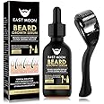 Azonee Beard Growth Kit, Beard Derma Roller & Natural Growth Serum, Grooming Kit for Thickening & Rapid Beard Growth, Ideal Gift Set for Men, Dad, Father’s Day