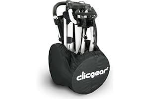 Longridge CGWC01 Clicgear Golf Trolley Radabdeckungen, Schwarz, Groß