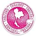Produktbild 2 x 10cm/100mm Thailand PinkVinyl Selbstklebende Sticker Aufkleber Laptop Reisen Gepäckwagen Cool Zeichen Spaß #9281