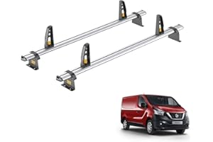 VAN DEMON Van Guard Roof Rack for Nissan Primastar (2002-2015) 2 Roof Bars + 4 Load Stops [Only Suitable for Standard Roof Models] - Ulti Bar - VG255-2