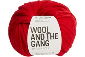 Wool and the Gang Crazy Sexy Wool, Lipstick Red (050), 200g