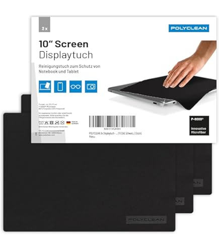 Kit 3 Panni In Microfibra Per Pulizia Schermi - 31x22 Cm Per Laptop, Tablet E Smartphone - Foto 10