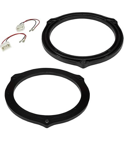 Adaptateur Haut-parleur 165mm Pour Ford Fiesta Et KA - Lot Avec 2 Supports Et 2 Câbles - Installation Facile Sans Modification