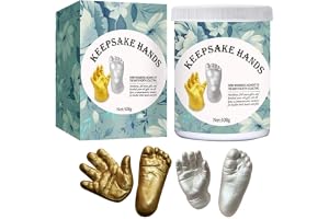 Baby Keepsake Hand Casting Kit, Plaster Hand Foot Mold for Newborn & Infant, DIY Keepsake Sculpture Kit, Perfect for First Birthday & Newborn Gifts