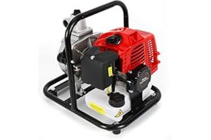 XIAN 1.7HP 1" Pompe à eau a essence jardin thermique Motorpompe 2 temps 15000 L/h