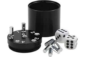 BestSaller 3003 aluminiowa super sześć gra podróżna, czarna, średnica 5 cm