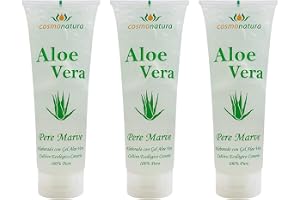 Förpackning med 3 Aloe Vera-gel 100 % ekologisk från Kanarieöarna Cosmonatura – 3 x 250 ml