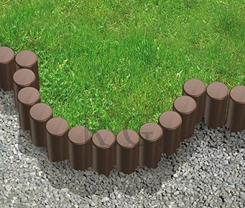 Palisade Beetumrandung Rasenkante Beeteinfassung 2,7m 4 Farben (grau) - 6