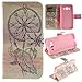Produktbild Skytar Samsung Galaxy J3 2016 Hülle - PU Leder Flip Cover Case Stand Hülle für Samsung Galaxy J3 (2016) DUOS / SM-J320F Schutzhülle Handytasche mit Karten-slot und Support-Funktion,Rosa dreamcatcher