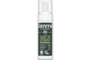 ‎LAVERA lavera Men sensitiv Rasierschaum - ohne Alkohol - für empfindliche Haut - schonend & sanft - vegan - Naturkosmetik - 150 ml
