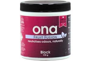 ONA Block Fruit Fusion Scent Geruchsvernichter, neutralisiert Gerüche sicher, natürlich und dauerhaft 170 g