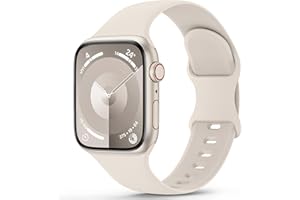 Higgs Ersatzarmband Kompatibel mit Apple Watch Ultra 2/Ultra Armband 41mm 40mm 38mm 49mm 44mm 45mm 42mm Damen Herren, Weich Silikon Sport Armbänder für iWatch Series 9 8 SE 7 6 5 4 3 2 1, Polarstern