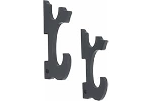 Moumou Ensemble de 2/épée Crochet Support Mural Samurai Sword Cintre écran Support réglable pour Katana Wakizashi Tanto Genji Sword Porte-Armes, 2-Tier