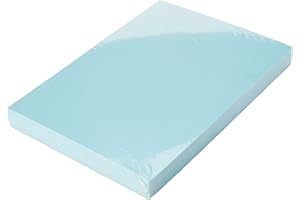 House of Card & Paper A4 220 GSM Coloured Card - Pastel Blue (Pack of 100 Sheets), HCP142,210x297mm