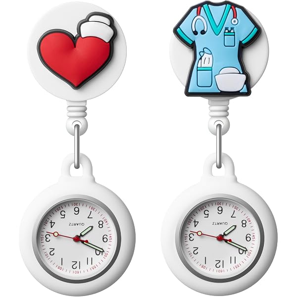 Lot Montres Quartz Colorées Lot 10 Montres Infirmière Tiga-Med - Quartz, étuis Silicone, épingles Montre Professionnelle Santé