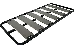 Miroytengo Somier 90x190 cm Balda Ancha, Tubo de Acero 40x30 mm, Refuerzo Central, Láminas de chopo-Flex (SIN Patas)