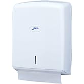 Jofel - Hand Paper Dispenser, Face Towels, Wall Drying Paper Dispenser, Up to 600 Zig-Zag Wipes, Hygienic, ABS Case, Value AH