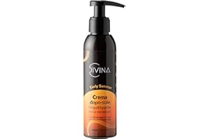Crema dopo-sole riequilibrante per capelli mossi, ricci, super ricci, afro Curly Summer di DIVINA BLK con olii di argan e cocco, estratti di melone e goji (150ml)