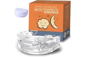 SNONESIY Anti Schnarch Schiene,Schnarchschiene Männer,Antischnarchschiene,Schnarcherschiene für Nacht,Adjustable Knirscherschiene für Nacht fie Schlafqualität zu Verbessern (Transparent)