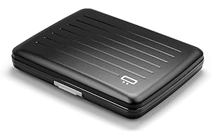 ÖGON -DESIGNS- Portefeuille en Aluminium, Grande capacité avec Fermoir en métal, Protection RFID Contre la fraude et la démagnétisation, modèle Smart Case Oslo Large