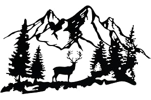 bowarepro Casetta decorativa da parete in metallo, con accessori di montaggio, ornamenti da giardino, decorazione da parete, decorazione da parete, decorazione per casa, interni ed esterni, cortile,