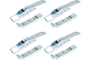 EXLECO 4pcs Grande Fermeture Remorque avec Serrure 210 mm Fermeture Excentrique Galvanisée Attache Ridelle Remorque Loquet de Verrouillage Anticorrosion Boucle Verrou, Accessoire-Remorque-Voiture