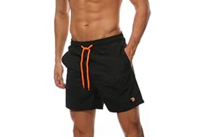 donhobo Badeshorts für Herren Schnelltrocknend Schwimmhose Badehose Jungen Beachshorts Boardshorts Strand Shorts Freizeit Sport Kurz Hose