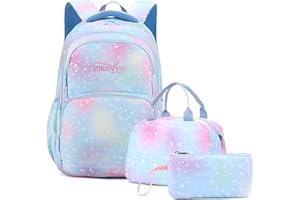 TANOU 2022 Neuer Schulrucksack für Grundschüler Mädchen Jungen Kinder, Lässige Druckmuster Schultasche, Leichte Langlebige Wasserdichte Rucksack für Studenten
