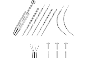 AOOSA 16G 18G piercingset, piercing taper, /18G