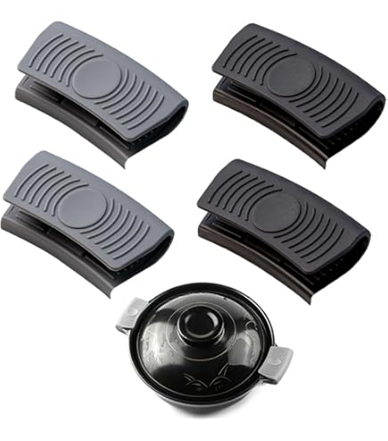 Moufles En Silicone Résistantes à La Chaleur - Maniques Multifonctions Pour Four, Micro-ondes Et Barbecue