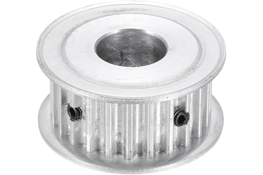 sourcing map Timing Belt Pulley, 5M 24 Teeth 16mm 5/8" Bore Aluminum Alloy Synchronous Wheel Pulley Gears for 3D Printers CNC Machines Industry, Silver