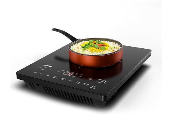 Hafele Magnechef Induction Cooktop 2100W High Power Ceramic Glass Plate Auto Cook Menus Intuitive Touch Control 2 Year Warranty Black