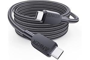 Anker Kabel USB-C do USB-C o mocy 240 W, kompatybilny z iPhone 16/15, MacBook Pro/Air, iPad Pro/Air, Galaxy S24, Pixel, Switch, LG, 1,8 m (pleciony, USB 2.0)