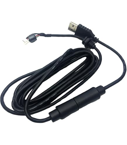 VBESTLIFE USB Mauskabel Ersatz – 2 Meter, Für Logitech G500s Gaming Maus | Mit Magnetring, Schwarz