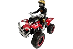 GENERISCH Generico Quad Spielzeug für Kinder Quad mit Pilot Quadbike mit Kupplungsbewegung ATV Quad Motorrad Cross Offroad Spielzeug Motorrad Sport Quad Race Quad Groß mit Kupplungsfahrer, Mehrfarbig