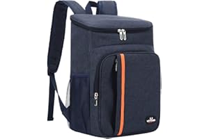 AUXDIQ Zaino da Picnic 18 Litri Zaino Termico Porta Pranzo Borsa Frigo Isoterma per Campeggio Barbecue