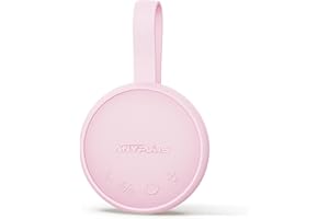 ANYPLUS Ruido Blanco Bebe & Adultos, Maquina Sonido Blanco Portátil con 24 Musica Relajante, Bluetooth 5.1, Alimentada por Batería, 3 Configuraciones de Temporizador, Función de Memoria (Rosa)