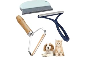 PSFYRN Pet Hair Remover, Lint Remover, 3 Pcs Reusable Cat Dog Hair Remover, Carpet Scraper Tool, Lint Rollers for Pet Hair, Suitable for Carpet, Sofa, Clothes, Bedding, Furniture, Etc