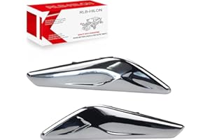 RLB-HILON 1 Paar Frontschutzblech-Chrom-Finish, kompatibel mit BMW X3 F25 X4 F26 2013 bis 2017, ersetzt # 51117338569 51117338570