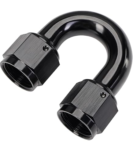 Podavelle 12AN To 8AN Male Flare Reducer Fitting | Aluminum Black Adapter | Pack Of 2 - View #10